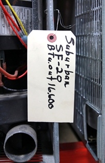 USED SUBURBAN RV/MOTORHOME 16,600 BTU FURNACE MODEL: SF-20 *OUT OF STOCK*