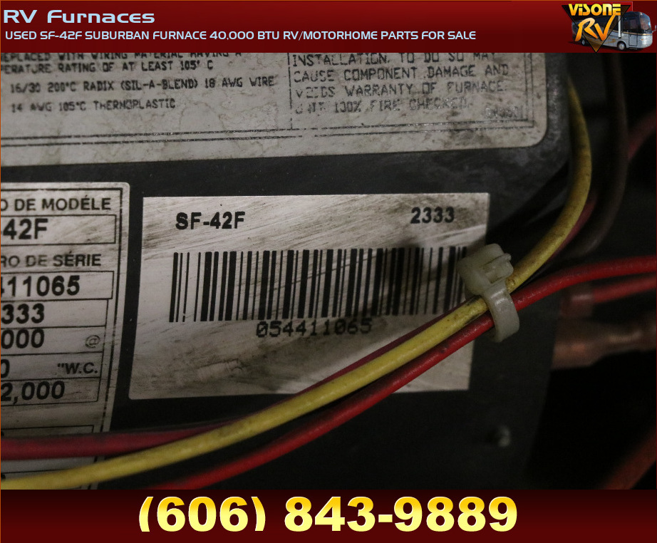 RV Appliances USED SF42F SUBURBAN FURNACE 40,000 BTU RV/MOTORHOME