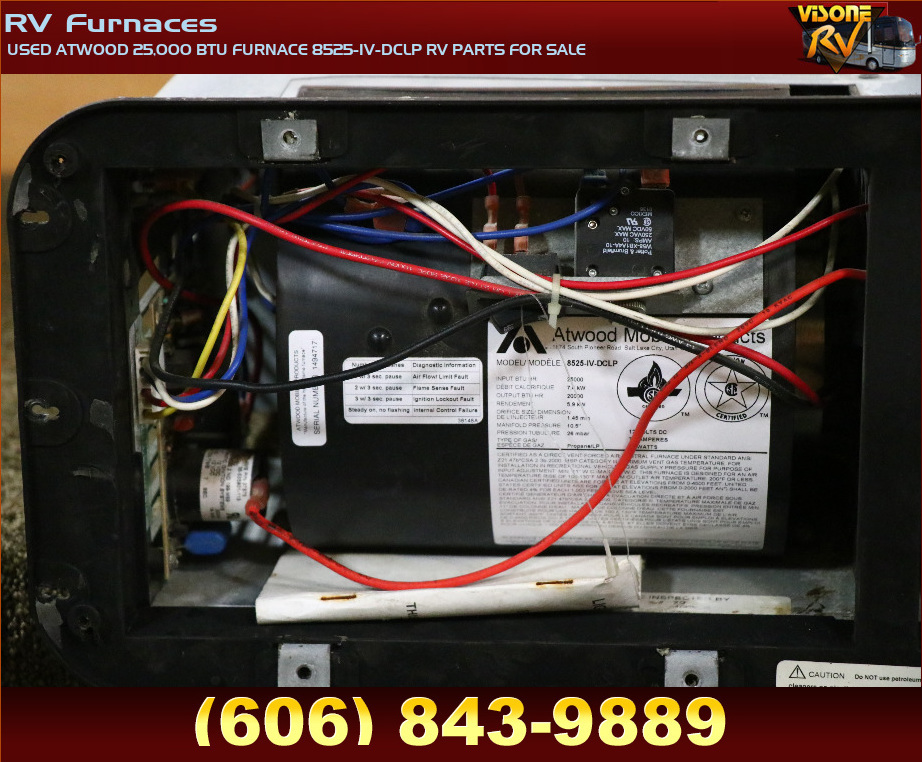 RV Appliances USED ATWOOD 25,000 BTU FURNACE 8525IVDCLP RV PARTS FOR