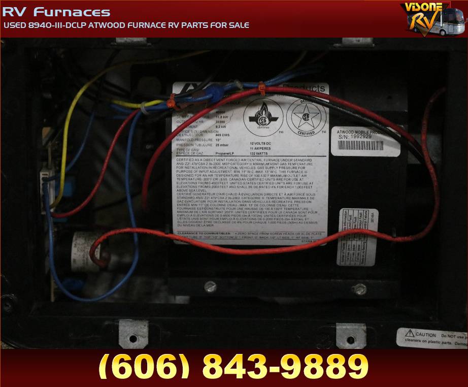RV Appliances USED 8940IIIDCLP ATWOOD FURNACE RV PARTS FOR SALE RV