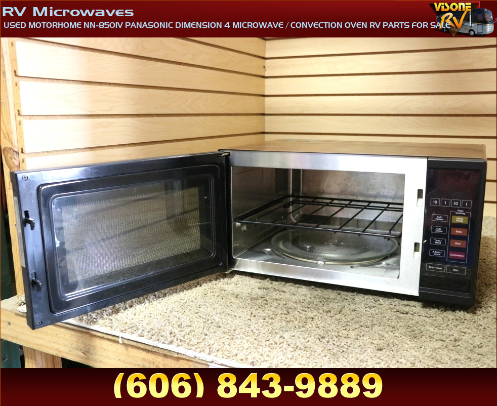 RV Appliances USED MOTORHOME NN8501V PANASONIC DIMENSION 4 MICROWAVE / CONVECTION OVEN RV PARTS