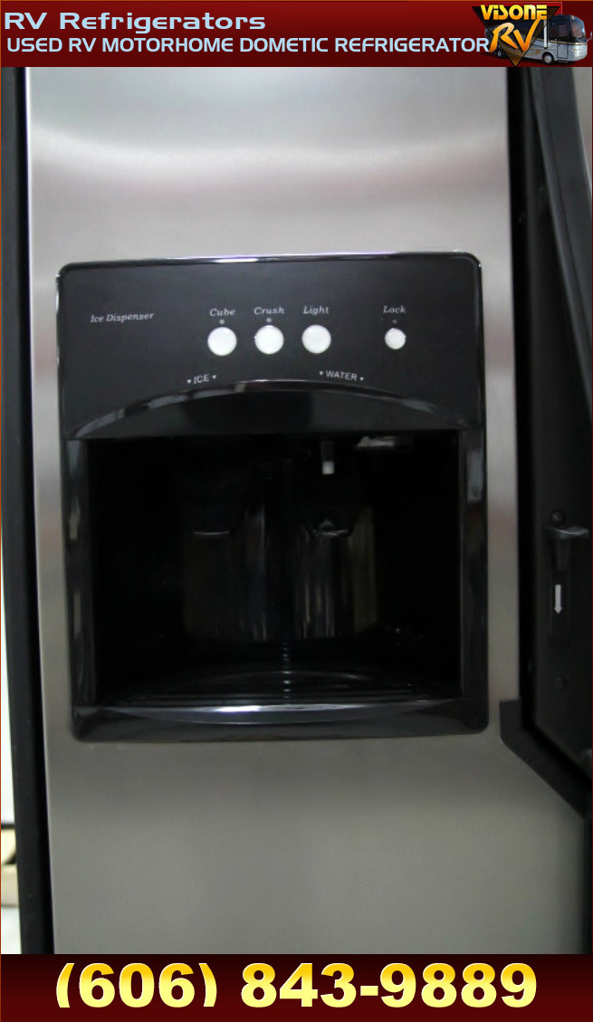 RV Appliances USED RV MOTORHOME DOMETIC REFRIGERATOR 2 WAY SIDE BY