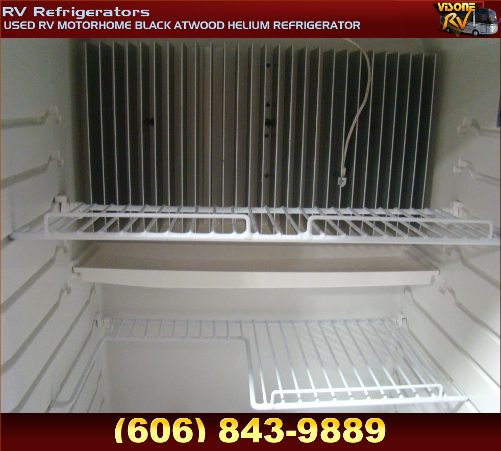 RV Appliances USED RV MOTORHOME BLACK ATWOOD HELIUM REFRIGERATOR