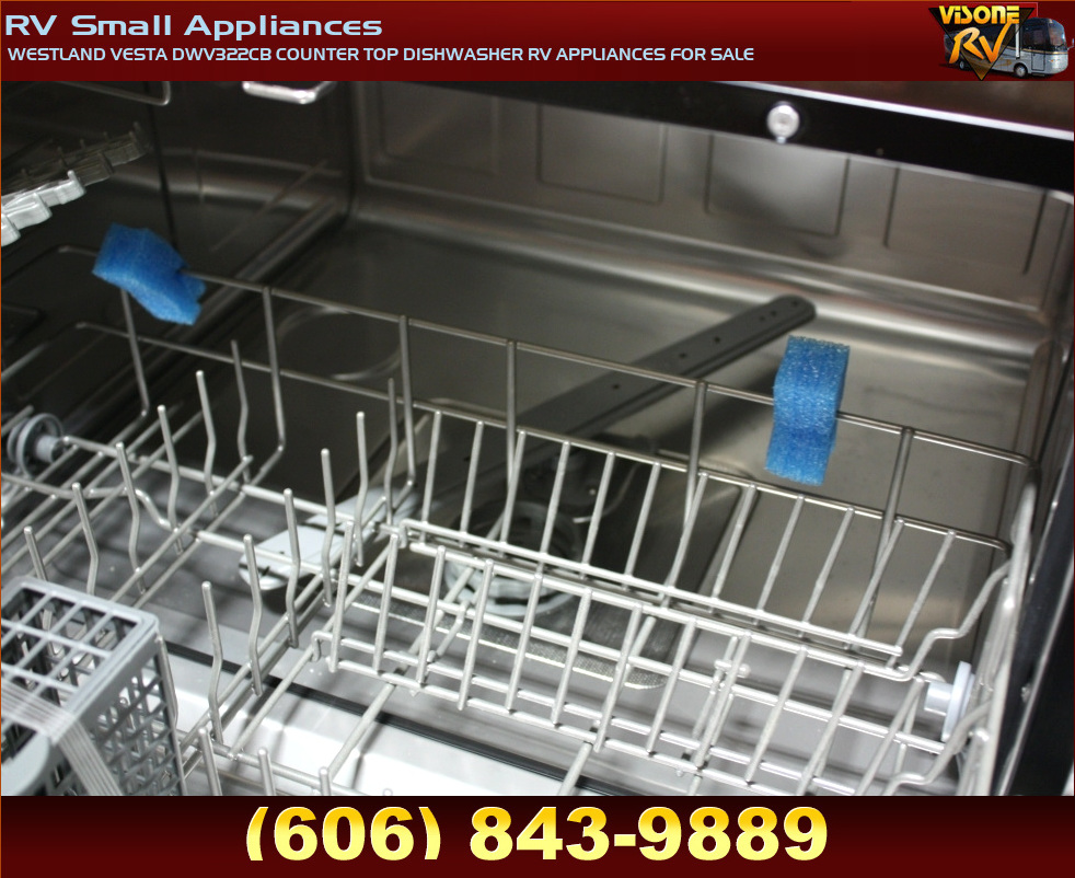 RV Appliances WESTLAND VESTA DWV322CB COUNTER TOP DISHWASHER RV