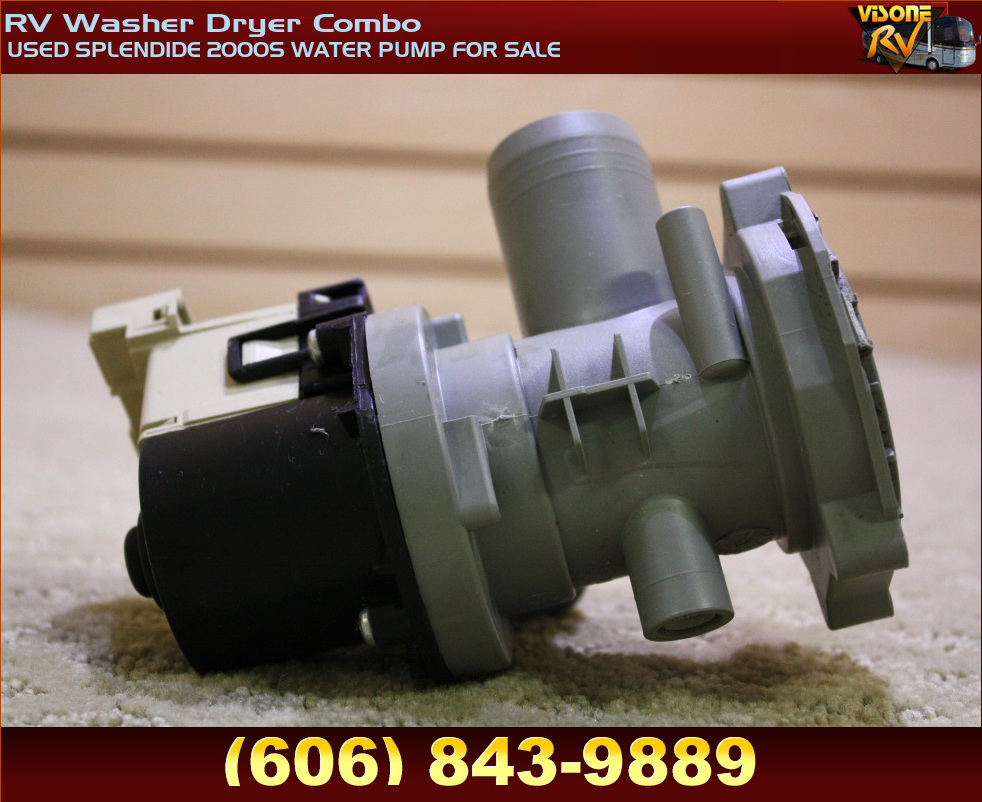 RV Appliances USED SPLENDIDE 2000S WATER PUMP FOR SALE RV Washer Dryer Combo SPLENDIDE WASHER