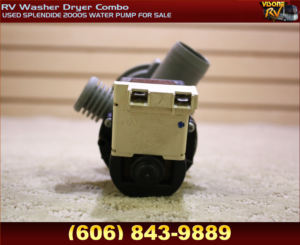 RV Appliances USED SPLENDIDE 2000S WATER PUMP FOR SALE RV Washer Dryer Combo SPLENDIDE WASHER