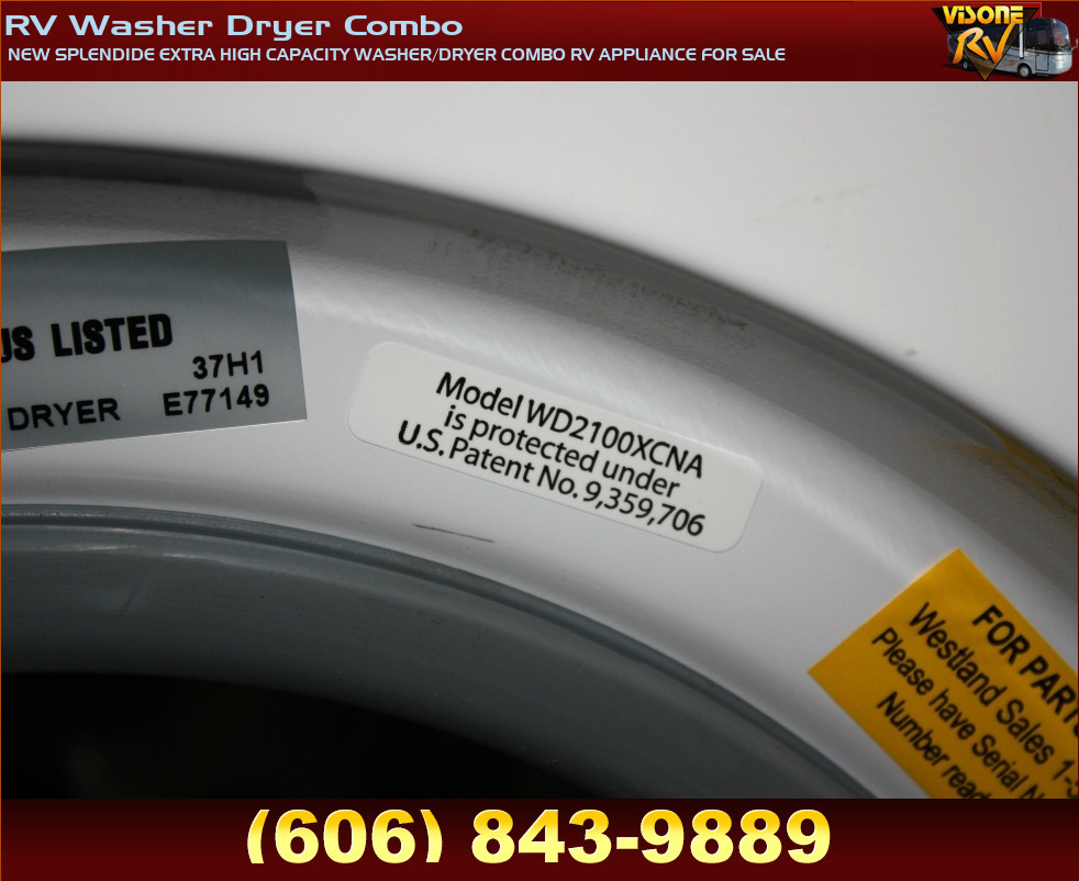 RV Appliances NEW SPLENDIDE EXTRA HIGH CAPACITY WASHER/DRYER COMBO RV