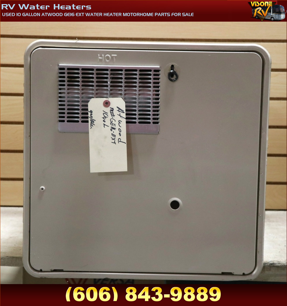 RV Appliances USED 10 GALLON ATWOOD GE16 EXT WATER HEATER MOTORHOME PARTS FOR SALE RV Water