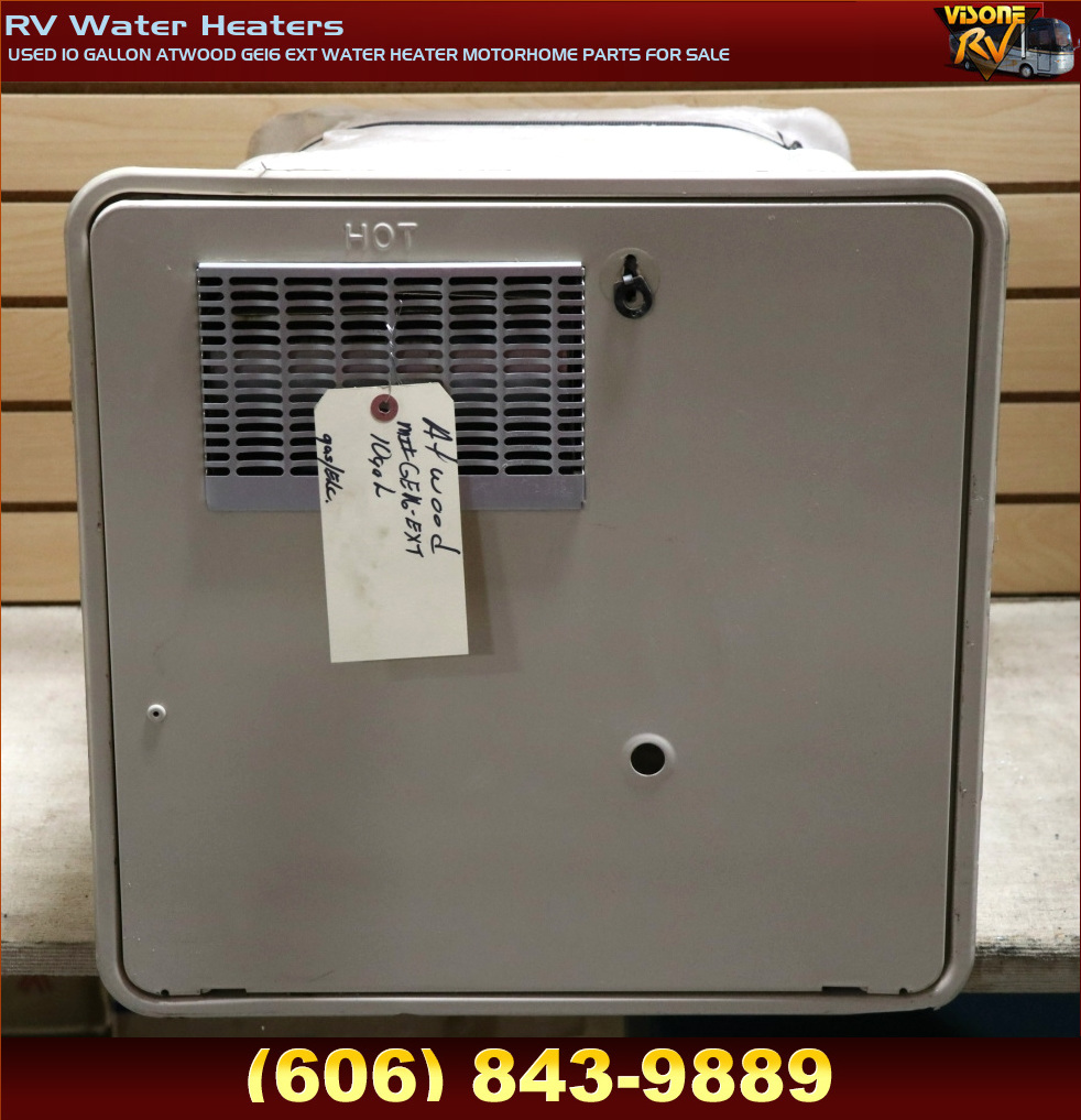 RV Appliances USED 10 GALLON ATWOOD GE16 EXT WATER HEATER MOTORHOME PARTS FOR SALE RV Water