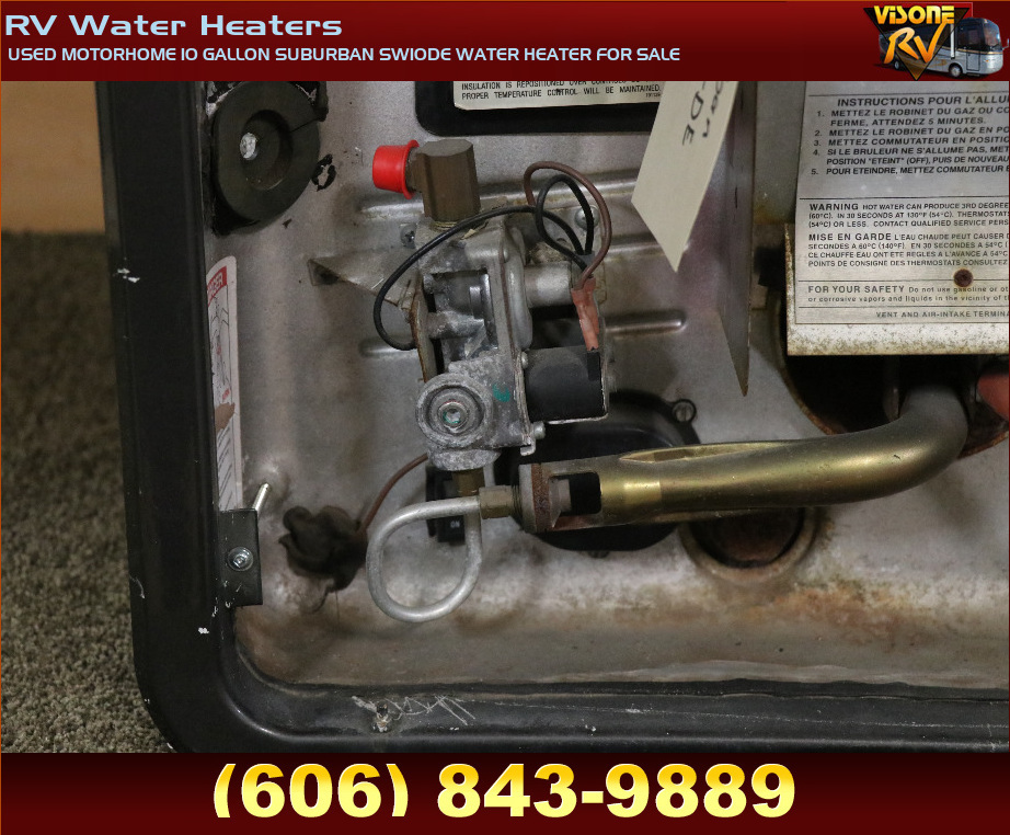 RV Appliances USED MOTORHOME 10 GALLON SUBURBAN SW10DE WATER HEATER FOR
