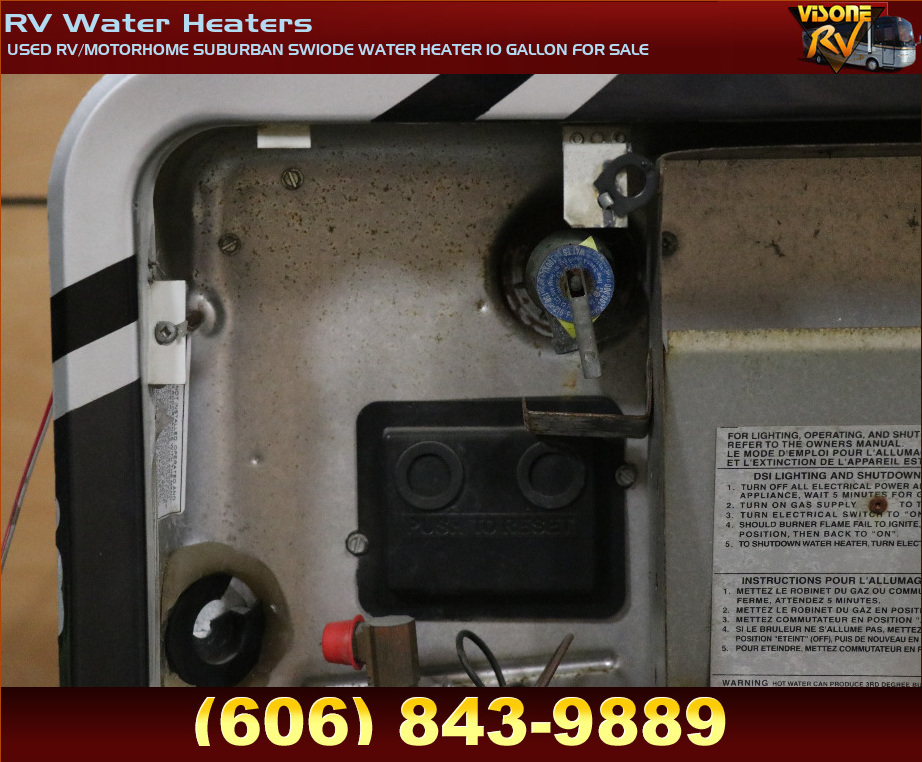 RV Appliances USED RV/MOTORHOME SUBURBAN SW10DE WATER HEATER 10 GALLON
