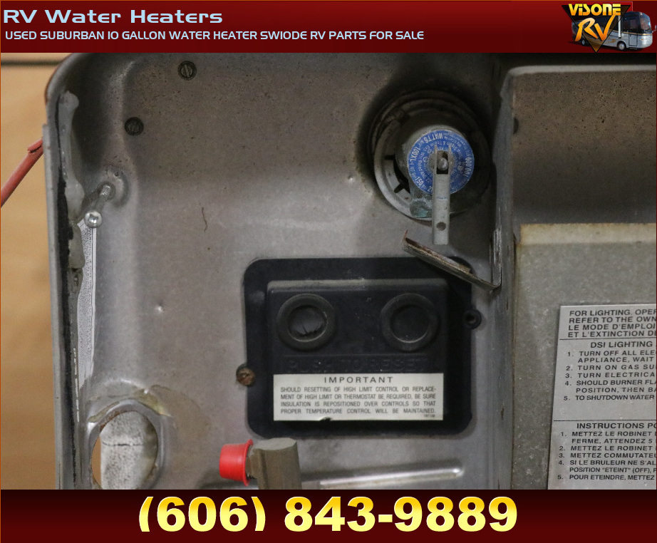 RV Appliances USED SUBURBAN 10 GALLON WATER HEATER SW10DE RV PARTS FOR