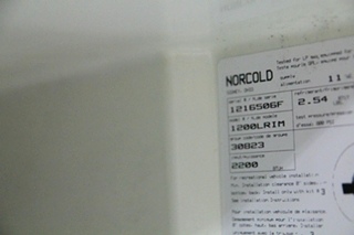 USED RV MOTORHOME NORCOLD 1200LRIM REFRIGERATOR | NORCOLD SN: 1216506F (NO DOOR COVERS}