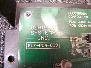 USED RV/MOTORHOME AQUA HOT ELECTRONIC CONTROL PANEL BY. VEHICLE SYSTEMS FOR SALE