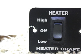 USED MOTORHOME HEATER CRAFT SWITCH FOR SALE