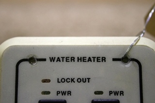 USED RV WATER HEATER SWITCH PANEL FOR SALE