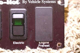 USED RV HYDRO-HOT BY VEHICLE SYSTEMS SWITCH PANEL MOTORHOME PARTS FOR SALE