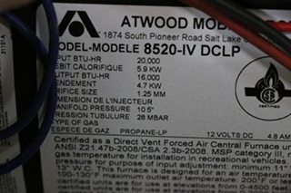 USED ATWOOD 20,000 BTU FURNACE 8520-IV DCLP RV PARTS FOR SALE