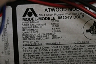 USED 20,000 BTU ATWOOD 8520-IV DCLP FURNACE RV/MOTORHOME PARTS FOR SALE