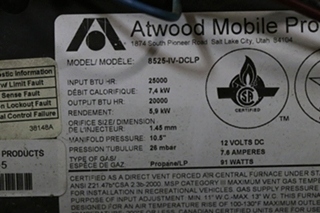 USED MOTORHOME 25,000 BTU 8525-IV-DCLP ATWOOD FURNACE FOR SALE
