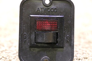 USED MOTORHOME BLACK ATWOOD ON / OFF SWITCH PANEL FOR SALE