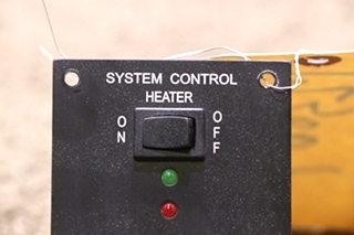 USED RV HURRICANE SYSTEM CONTROL HEATER ON / OFF SWITCH PANEL FOR SALE