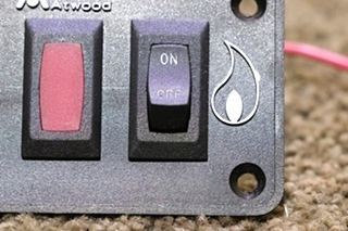 USED MOTORHOME ATWOOD WATER HEATER SWITCH PANEL FOR SALE