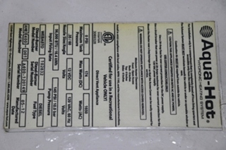 USED RV/MOTORHOME AQUA-HOT HEATING SYSTEM 400D FOR SALE