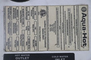 USED 600-D AQUA-HOT HEATING SYSTEM MOTORHOME PARTS FOR SALE