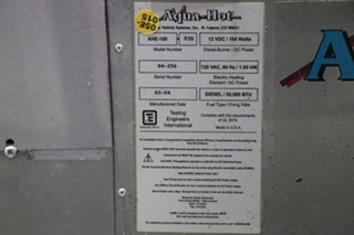 USED AQUA-HOT HEATING SYSTEM AHE-100-03S