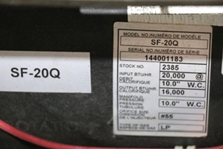 USED SF-20Q SUBURBAN RV FURNACE