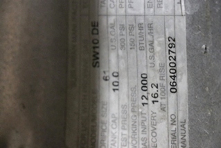 USED SUBURBAN SW10DE 10 GALLON WATER HEATER