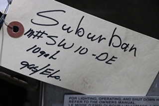 USED 10 GALLON SUBURBAN RV WATER HEATER SW10DE