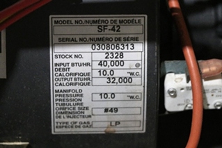 USED SF-42 SUBURBAN RV FURNACE