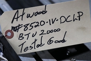 USED ATWOOD RV 8520-IV-DCLP FURNACE