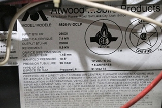 USED 8525-IV-DCLP ATWOOD FURNACE