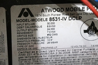 USED ATWOOD FURNACE 8531-IV-DCLP