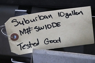 USED SUBURBAN SW10DE WATER HEATER