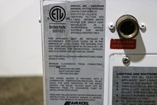 USED IW60 AIRXCEL DEMAND WATER HEATER