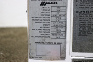 USED IW60 AIRXCEL DEMAND WATER HEATER