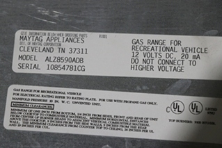 USED AMANA ALZ8590ADB 2 BURNER COOK TOP